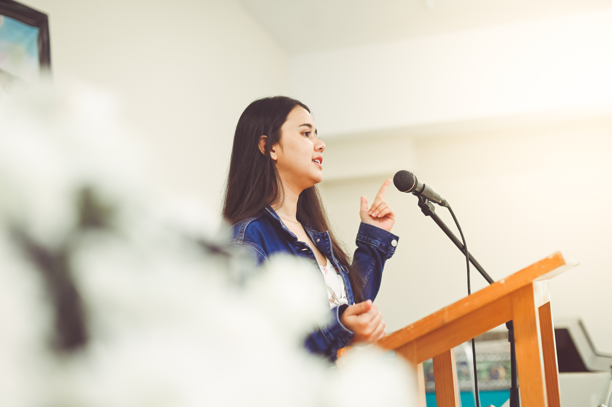 Speech Podium Front